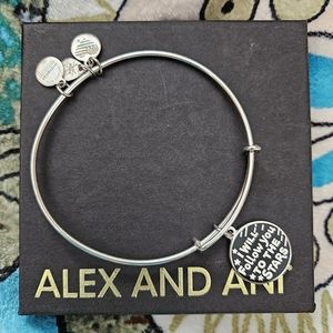 Alex Ani Pixar Wall-E Eve Disney Parks Follow You to Stars Bangle Charm Bracelet